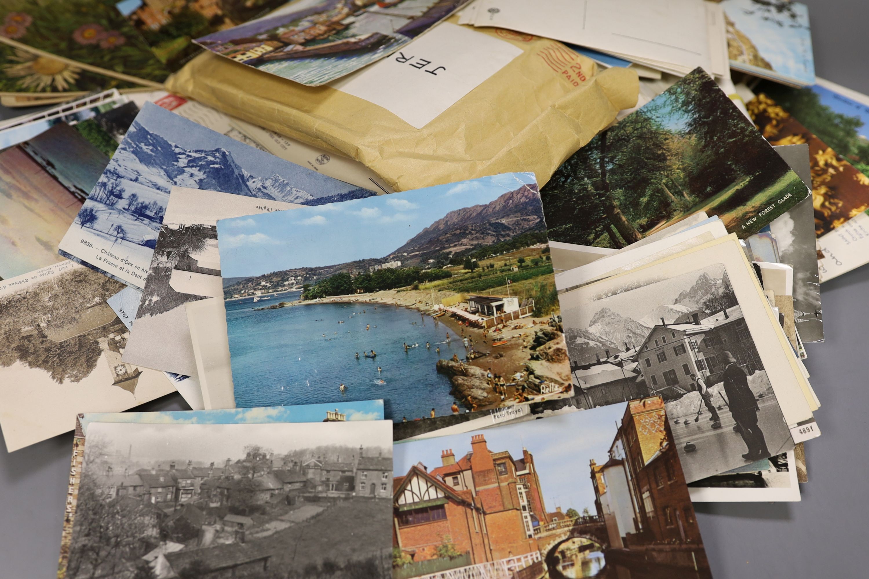 Assorted postcards